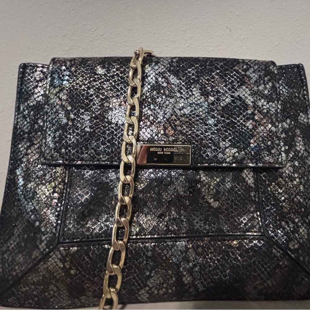Henri Bendel limited edition snake print shoulder bag crossbody bag